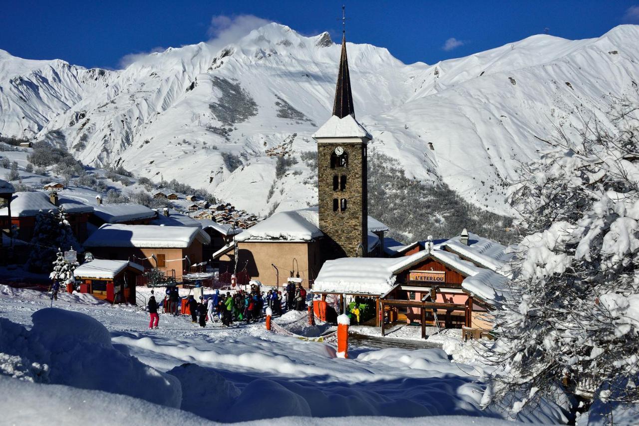 Villa CHALET de charme 13 personnes avec Sauna SKI O PIEDS à Saint-Martin-de-Belleville Extérieur photo